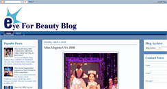Desktop Screenshot of eyeforbeautyblog.com