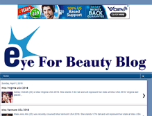 Tablet Screenshot of eyeforbeautyblog.com